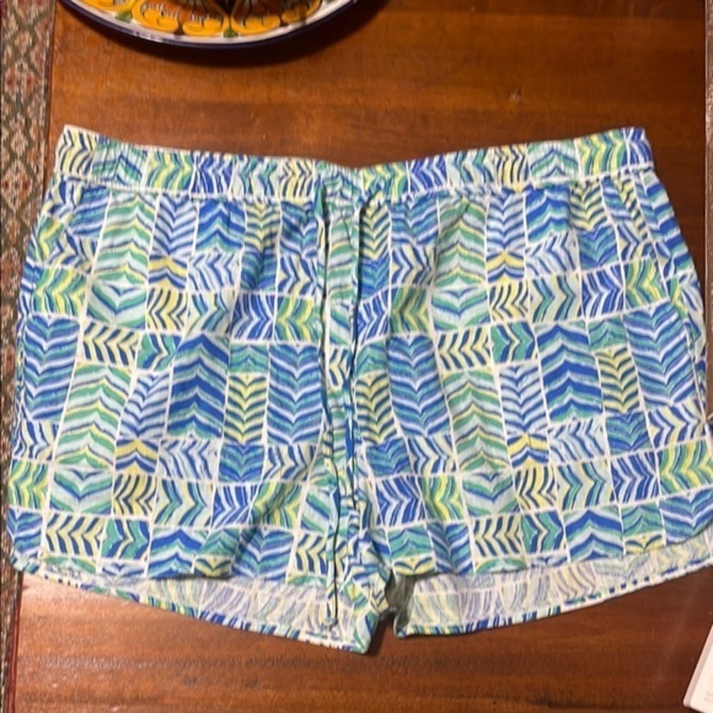 Vineyard Vines Blue and Green Athletic Shorts